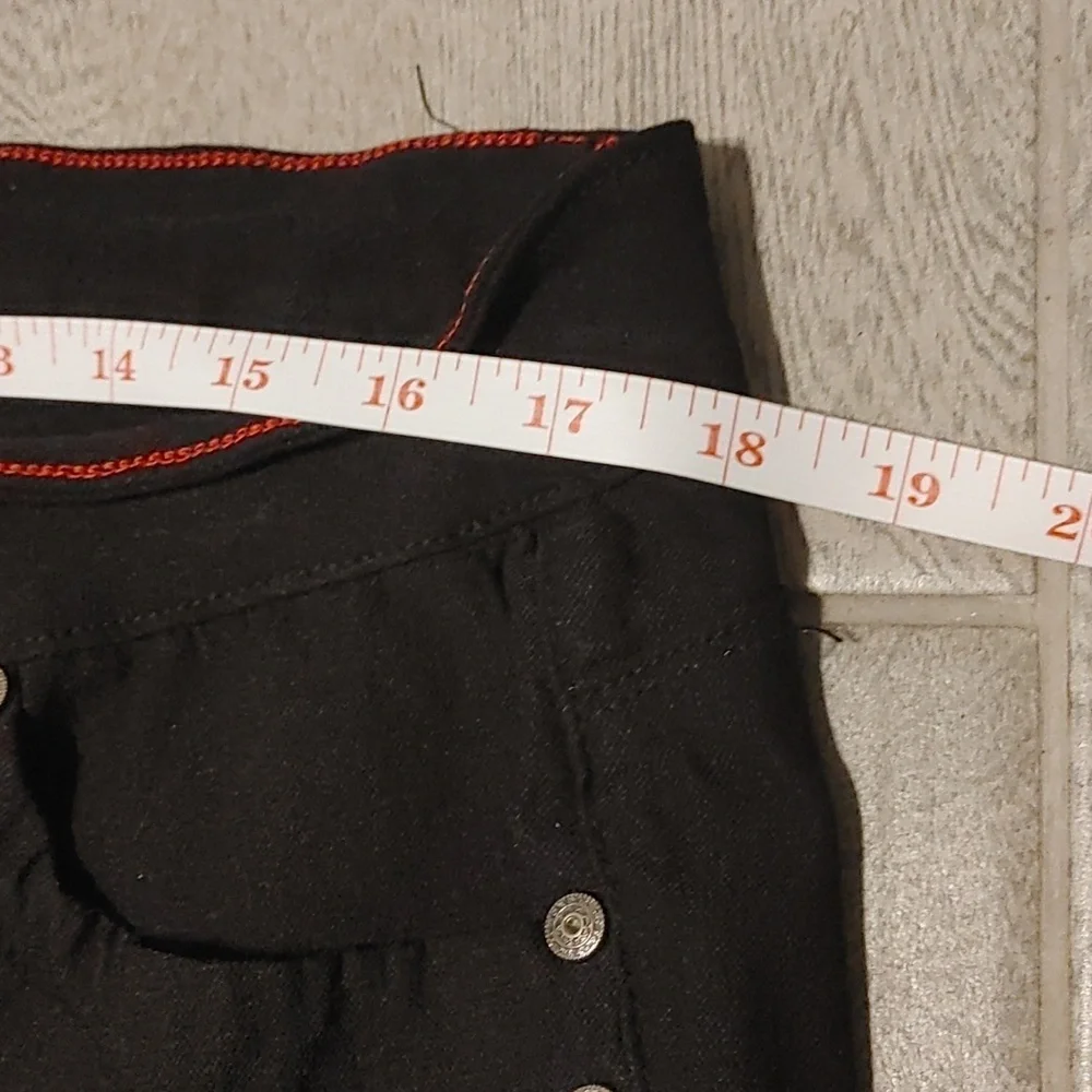 Sabrina Lauren Pants Women's 20 Wide Black Stretch Denim - Picture 6 of 8